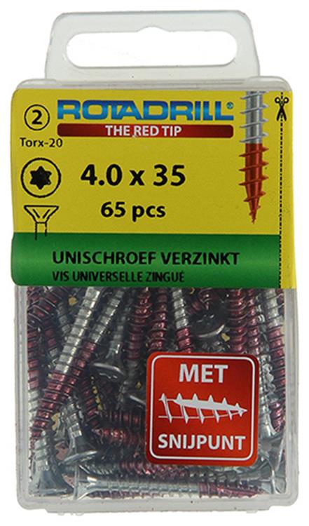 Load image into Gallery viewer, Rotadrill 1039936 - universeelschroef vktx vz 4.0x35mm (65) | 6 stuks
