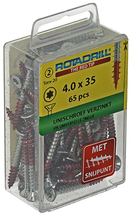 Rotadrill 1039936 - universeelschroef vktx vz 4.0x35mm (65) | 6 stuks