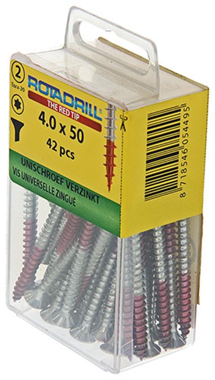 Rotadrill 1039939 - universeelschroef vktx vz 4.0x50mm (42) | 6 stuks