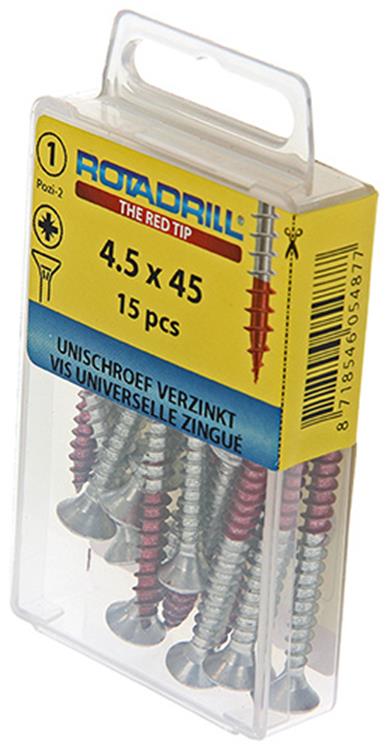 Load image into Gallery viewer, Rotadrill 1039782 - universeelschroef vk pzd vz 4.5x45mm (15) | 6 stuks
