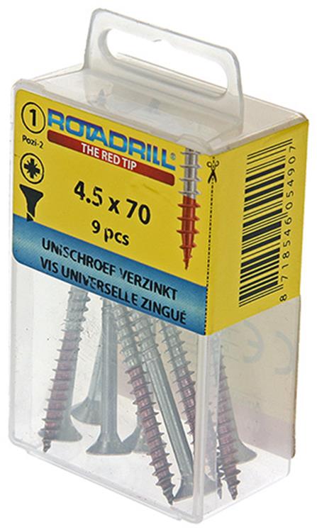 Load image into Gallery viewer, Rotadrill 1039784 - universeelschroef vk pzd vz 4.5x70mm (9) | 6 stuks

