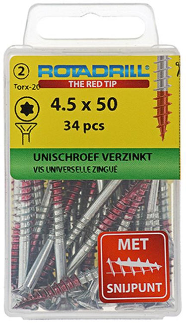 Rotadrill 1039944 - universeelschroef vktx vz 4.5x50mm (34) | 6 stuks