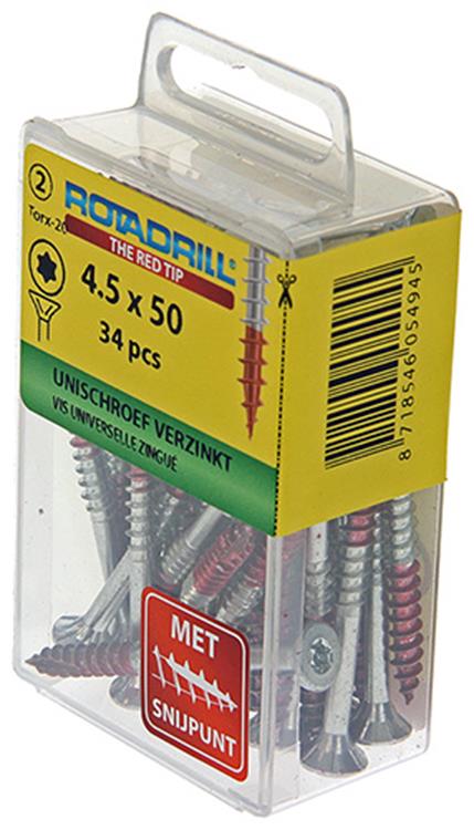 Load image into Gallery viewer, Rotadrill 1039944 - universeelschroef vktx vz 4.5x50mm (34) | 6 stuks
