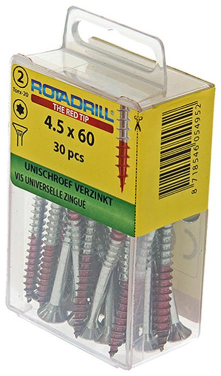 Load image into Gallery viewer, Rotadrill 1039945 - universeelschroef vktx vz 4.5x60mm (30) | 6 stuks
