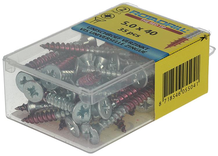 Load image into Gallery viewer, Rotadrill 1039808 - universeelschroef vk pzd vz 5.0x40mm (35) | 6 stuks

