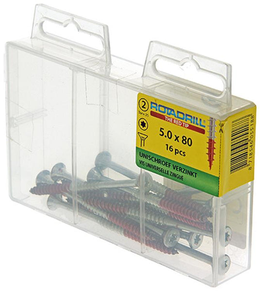 Rotadrill 1039952 - universeelschroef vktx vz 5.0x80mm (16) | 6 stuks