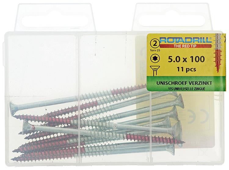 Load image into Gallery viewer, Rotadrill 1039954 - universeelschroef vktx vz 5.0x100mm (11) | 6 stuks
