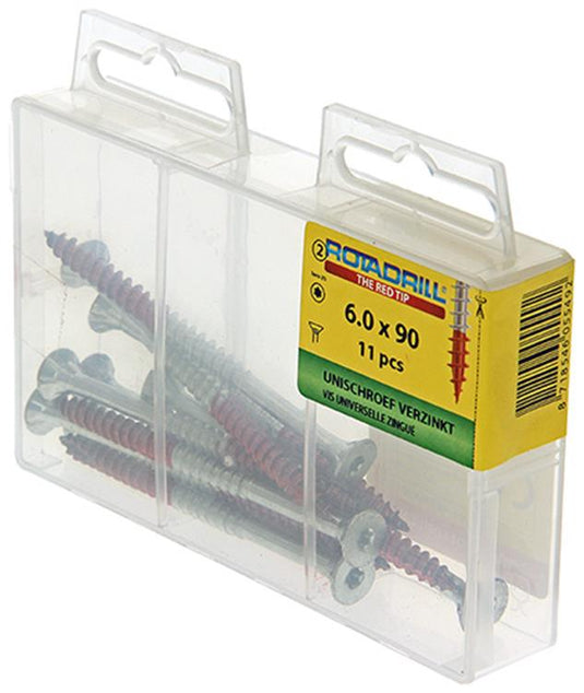 Rotadrill 1039956 - universeelschroef vktx vz 6.0x90mm (11) | 6 stuks