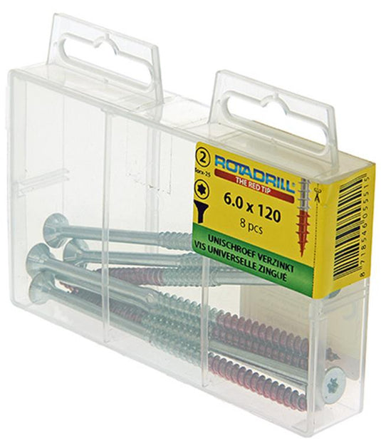Rotadrill 1039958 - universeelschroef vktx vz 6.0x120mm (8) | 6 stuks