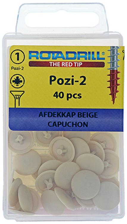 Load image into Gallery viewer, Rotadrill 1039837 - afdekkapje pzd 2 beige (40) | 6 stuks
