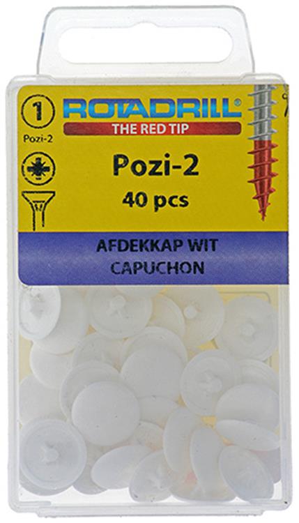 Load image into Gallery viewer, Rotadrill 1039836 - afdekkapje pzd 2 wit40 | 6 stuks
