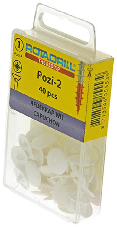 Load image into Gallery viewer, Rotadrill 1039836 - afdekkapje pzd 2 wit40 | 6 stuks
