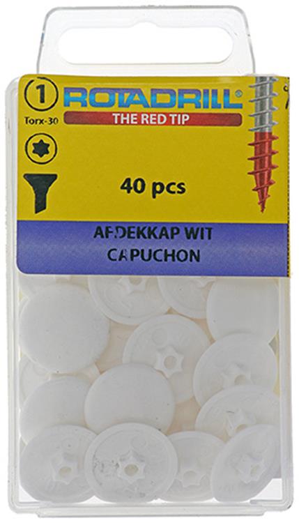 Load image into Gallery viewer, Rotadrill 1039842 - afdekkapje t30 wit | 6 stuks
