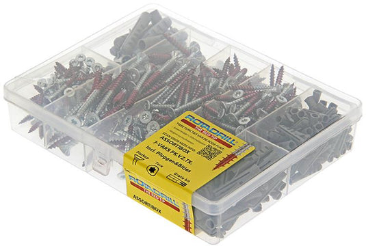 Rotadrill 1040047 - assortibox 7-vaks vkvz.tx. met plug | 4 stuks