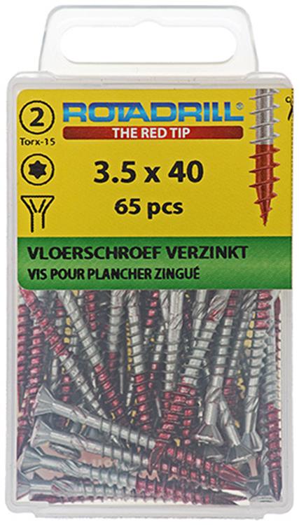 Load image into Gallery viewer, Rotadrill 1039908 - vloerschroef 75°-vk tx vz 3.5x40mm (65) | 6 stuks
