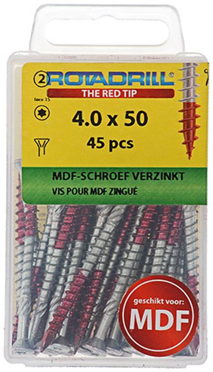Load image into Gallery viewer, Rotadrill 1039913 - mdf-schroef 75°-vk tx vz 4.0x50mm (45) | 6 stuks
