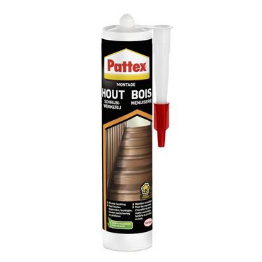 Pattex schrijnwerkerij kit 380 g | speciaal ontworpen voor schrijnwerkerij en houtwerk | sterke hechting en duurzaamheid | gemakkelijk aan te brengen en te gebruiken.