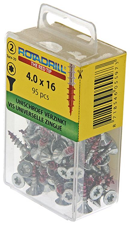 Load image into Gallery viewer, Rotadrill 1039932 - universeelschroef vktx vz 4.0x16mm (95) | 6 stuks
