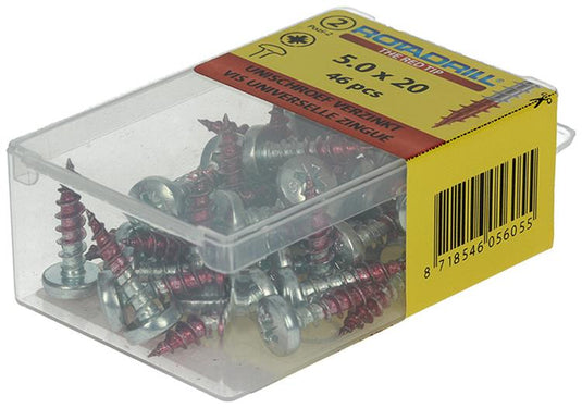 Rotadrill 1039832 - universeelschroef ck pzd vz 5.0x20mm (46) | 6 stuks