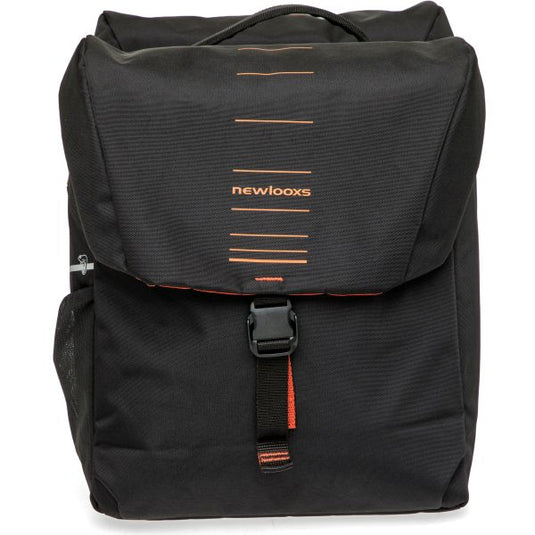 Newlooxs tas new looxs vigo dubbel | zwart oranje | mik 2.0 | 40l