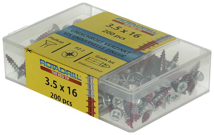Load image into Gallery viewer, Rotadrill 1039964 - universeelschroef vkpzd vz 3.5x16mm (200) | 4 stuks
