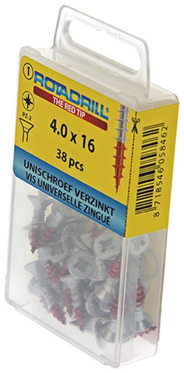 Load image into Gallery viewer, Rotadrill 1039774 - universeelschroef vk pzd vz 4.0x16mm (38) | 6 stuks
