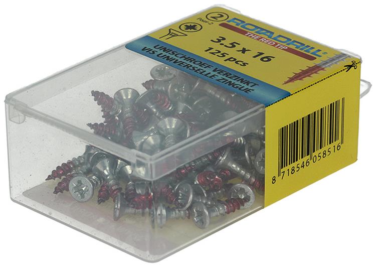 Load image into Gallery viewer, Rotadrill 1039793 - universeelschroef vk pzd vz 3.5x16mm (125) | 6 stuks

