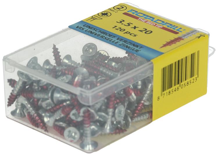 Load image into Gallery viewer, Rotadrill 1039794 - universeelschroef vk pzd vz 3.5x20mm (120) | 6 stuks
