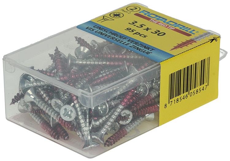 Load image into Gallery viewer, Rotadrill 1039796 - universeelschroef vk pzd vz 3.5x30mm (95) | 6 stuks
