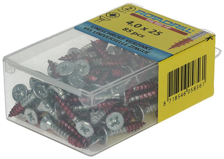 Load image into Gallery viewer, Rotadrill 1039799 - universeelschroef vk pzd vz 4.0x25mm (85) | 6 stuks

