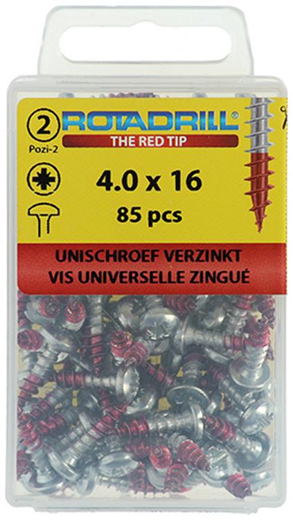 Load image into Gallery viewer, Rotadrill 1039828 - universeelschroef ck pzd vz 4.0x16mm (85) | 6 stuks

