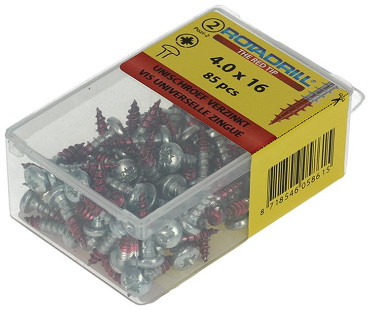 Load image into Gallery viewer, Rotadrill 1039828 - universeelschroef ck pzd vz 4.0x16mm (85) | 6 stuks
