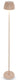 B.k.licht briloner champ - oplaadbare vloerlamp - snoerloze staande lamp - dimbaar - in hoogte verstelbaar - voor binnen en buiten - beige - ø19 x 124 cm