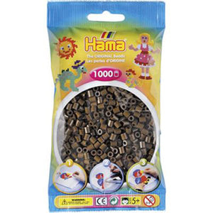 Hama strijkkralen chocoladebruin 1000 stuks