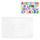Hama strijkkralen grondplaat letters wit | 5 stuks