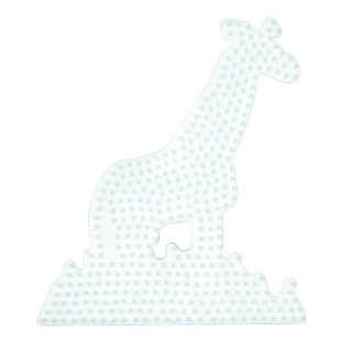Hama strijkkralen grondplaat giraffe wit | 4 stuks