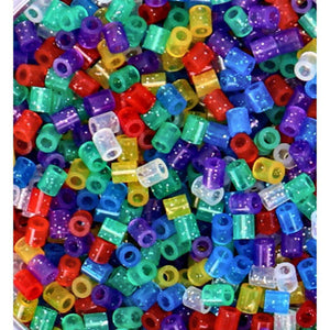 Hama strijkkralen glitter in pot 9000 stuks