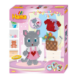 Hama strijkkralen kattenverkleedset cadeaubox – 2.500 kralen