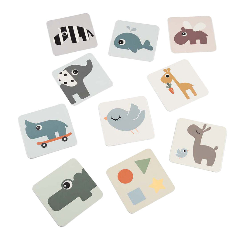 Load image into Gallery viewer, Done by deer baby contrastkaart hertenvriendjes, 10st.
