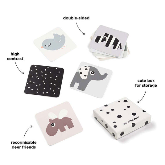 Done by deer baby contrastkaart hertenvriendjes, 10st.