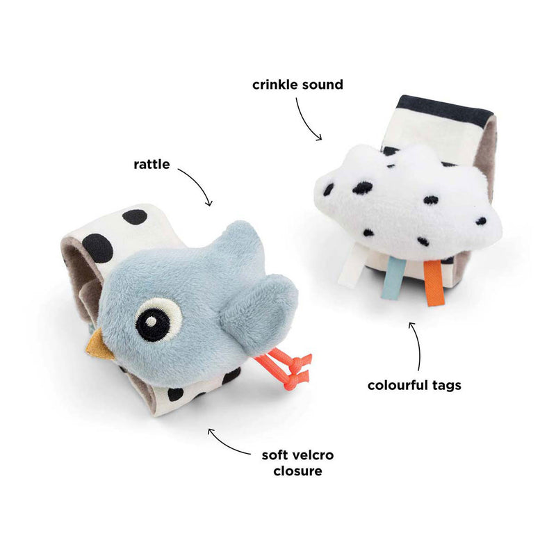 Load image into Gallery viewer, Done by deer pols rammelaar blije wolken blauw, 2st.
