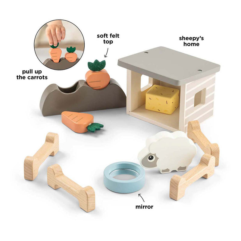 Load image into Gallery viewer, Done by deer tiny farm houten speelset sheepy
