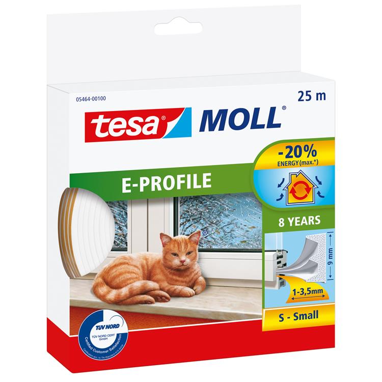 Load image into Gallery viewer, Tesa 1003331 - moll cl.e profiel wit 25m | 10 stuks
