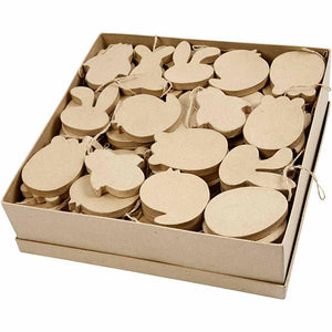 Creativ company paas decoraties, h: 10 cm, dikte 12 mm, 114 stuks