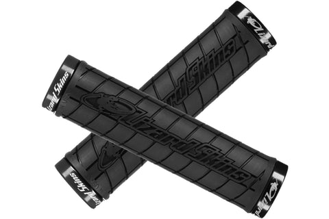 Grips lock-on logo - black (black clamps)