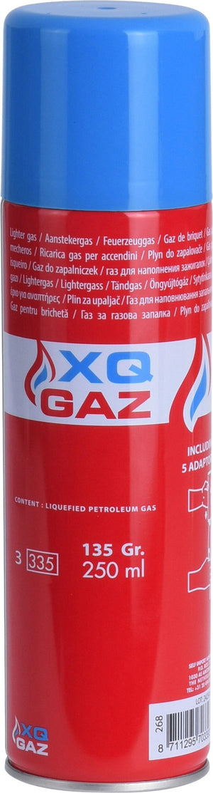 Xqmax aanstekergas navul 250ml aanstekergas navulling 250ml