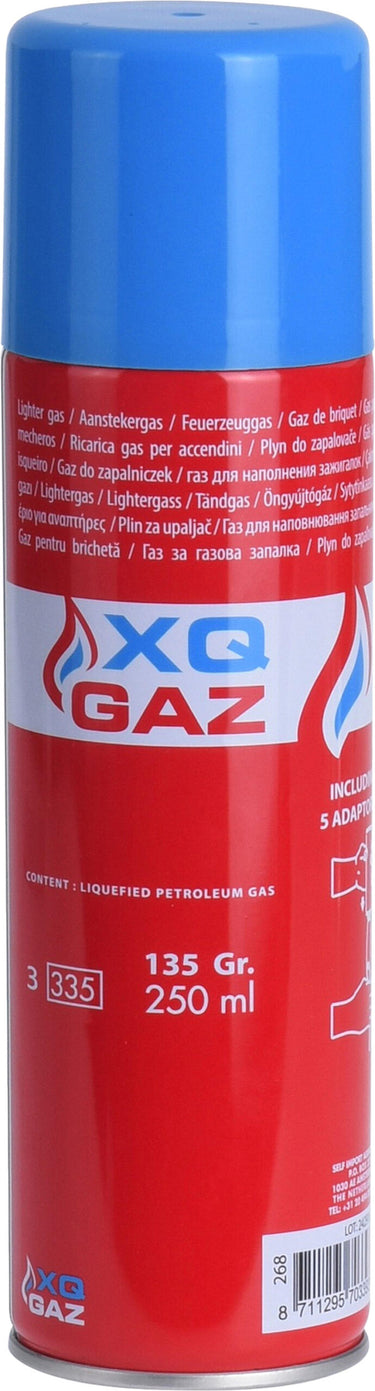 Xqmax aanstekergas navul 250ml aanstekergas navulling 250ml