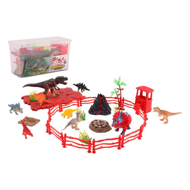 Johntoy dino speelset in opbergdoos