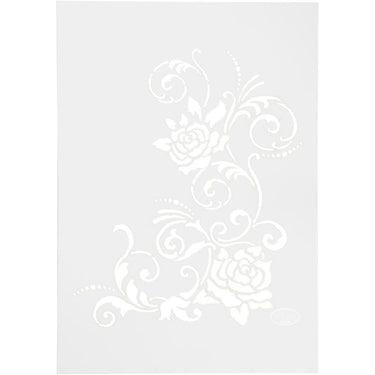 Viva decor flexibel sjabloon - bloemenpatroon - plastic sjabloon - diy knutsel sjablonen - tekensjabloon bloemen - a4 formaat - 210x297mm - 1 stuk