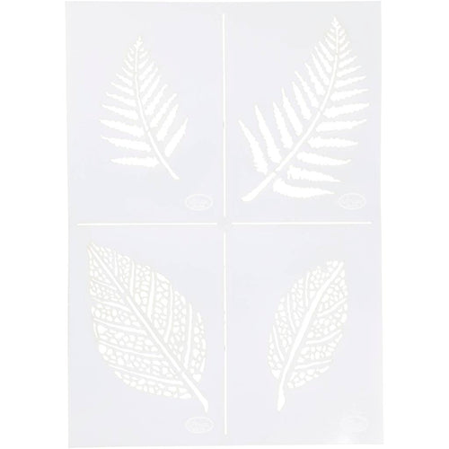 Viva decor flexibel sjabloon, bladeren, a4, vel 210x297 mm, 1 stuk